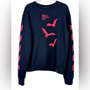 OFF-WHITE BATS BLACK SWEATSHIRT